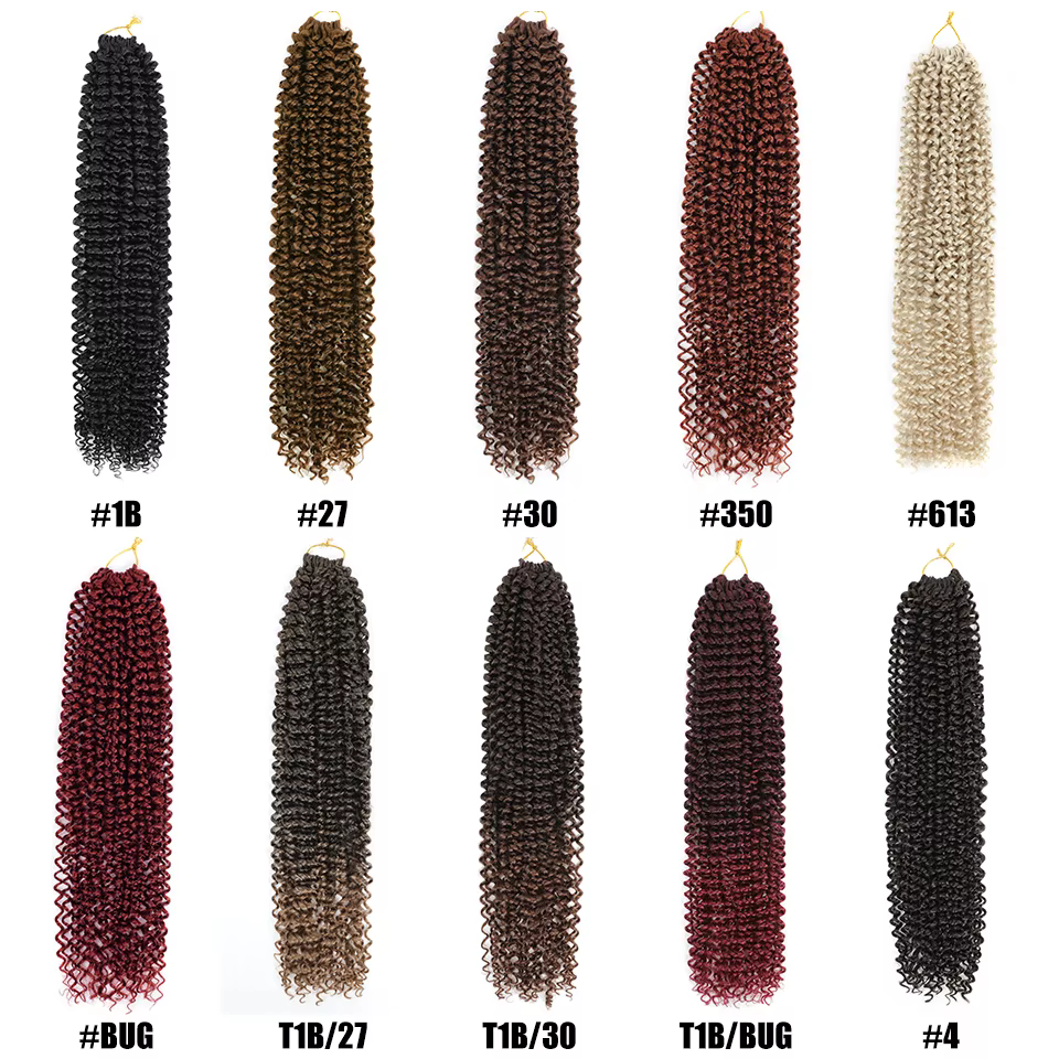 Extensions de Tresses Synthétiques au Crochet pour Femme