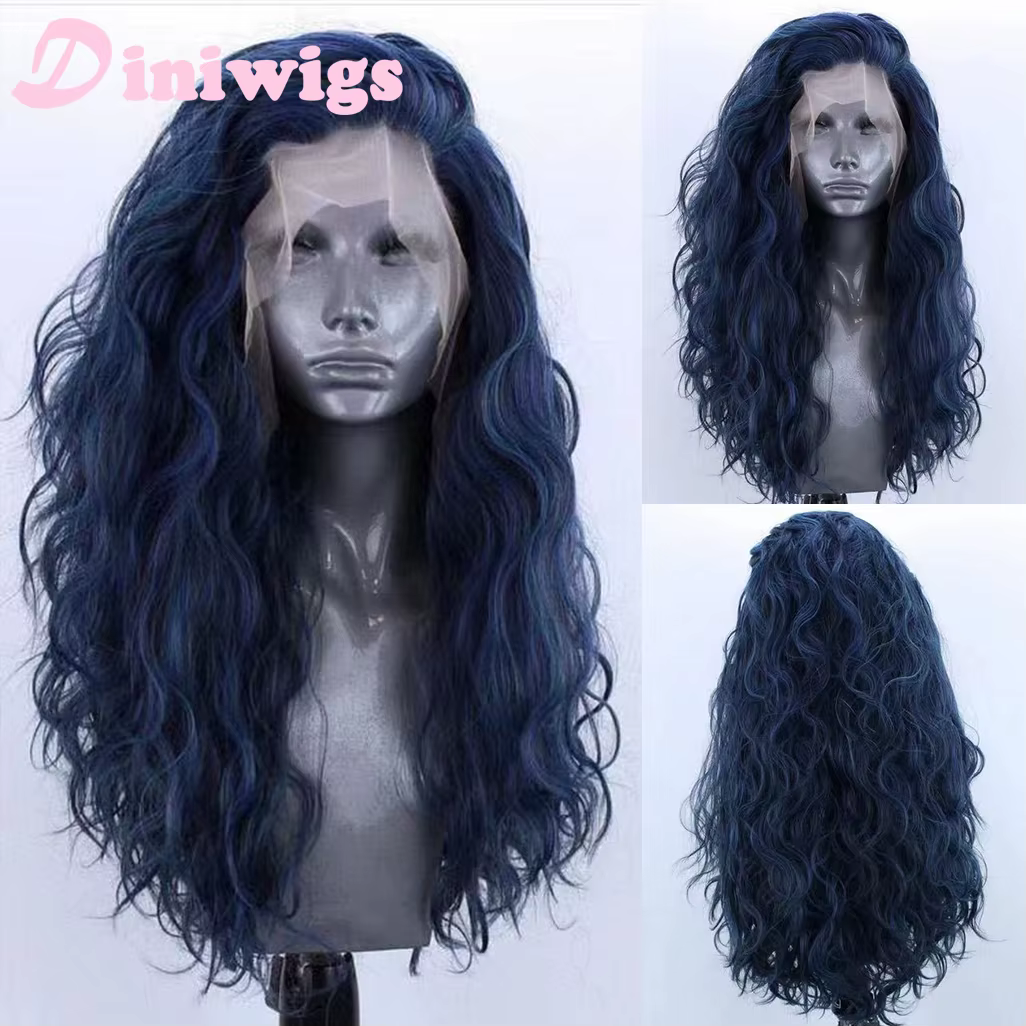 Perruque Lace Front Wig synthétique bouclée et longue