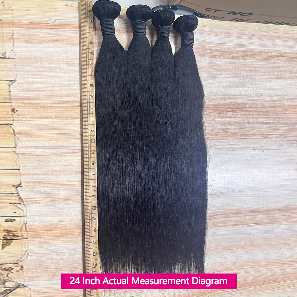 Queenlike 38 40 pouces paquets de cheveux humains droits 12A