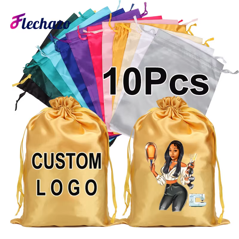 Sac en Satin pour Perruque