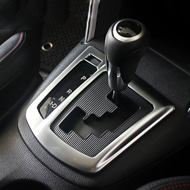 Pour Mazda CX-5 CX5 KE 2012 2013 2014 Console centrale chromée à bouton automatique panneau de changement de vitesse couverture garniture cadre décoration style de voiture