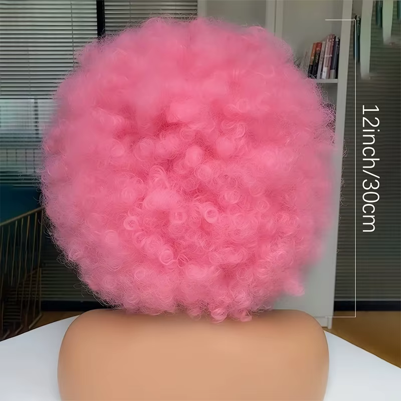 Perruque Afro Punk Rock des années 70 – Boucles synthétiques
