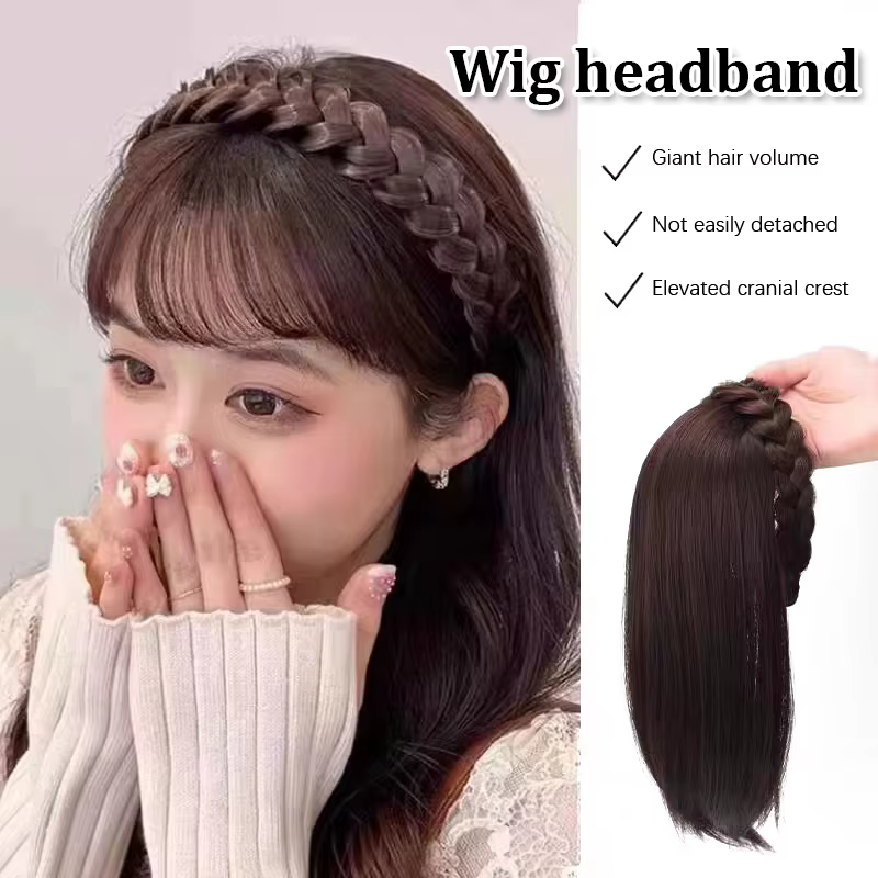 Perruque pour femme bandeau cheveux courts