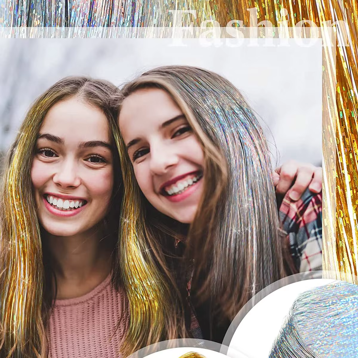 Kit de guirlandes de cheveux à paillettes