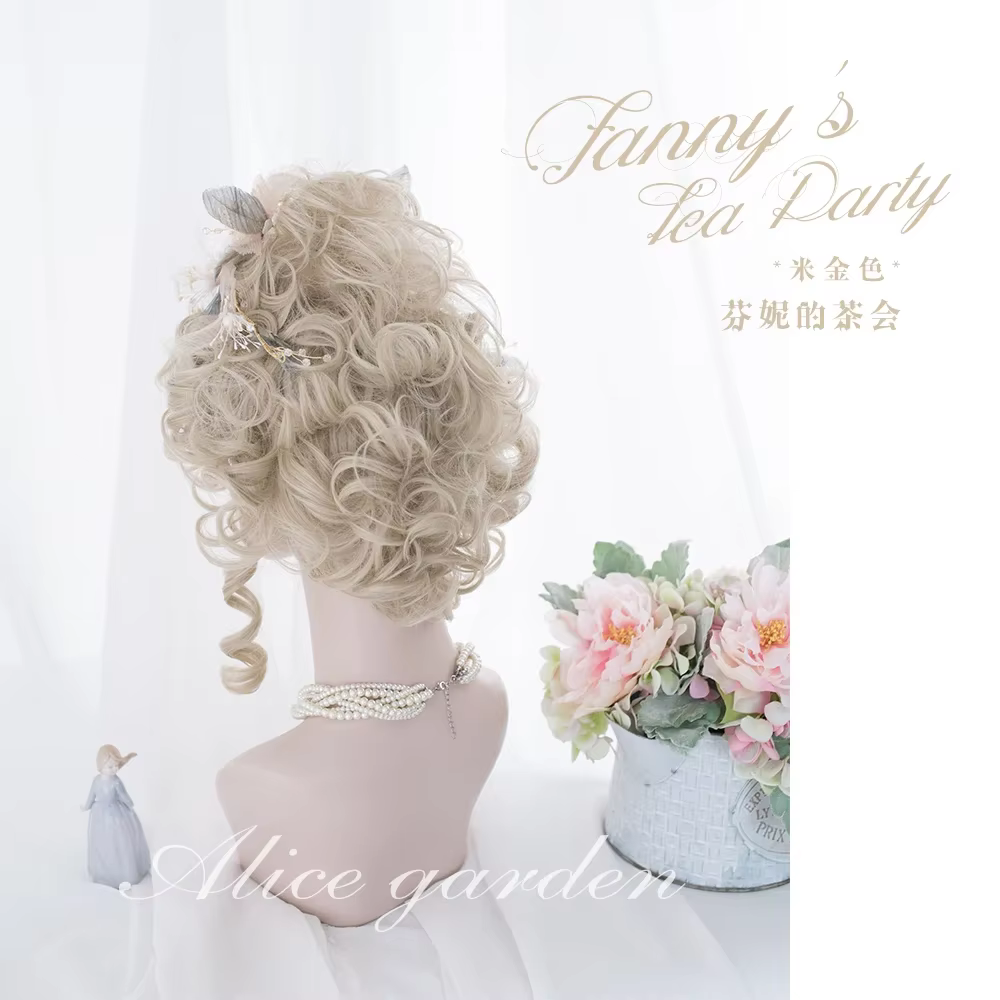 Ensemble de cheveux dorés blonds pour femmes