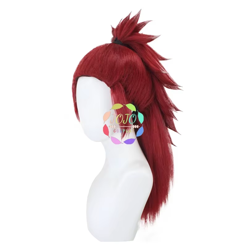 Perruque de Cosplay Anime Renji Abarai