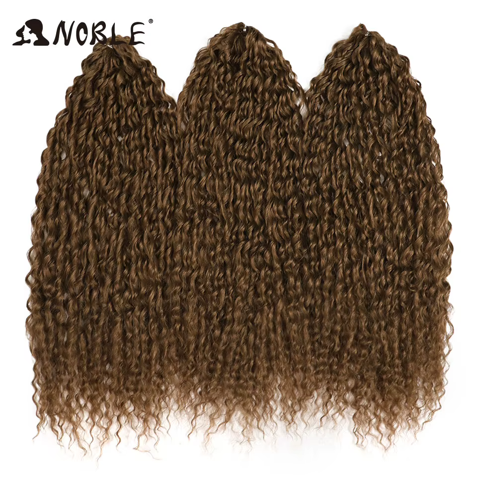 Noble cheveux synthétiques 24 pouces vague d'eau tressage Extensions