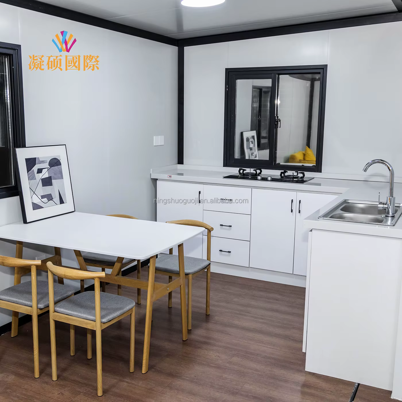 Maisons personnalisées mobiles CPrefab, 3 chambres, toutes commodités, chambre, salle de bain et cuisine installées