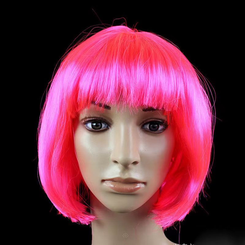 Bob perruque jolies femmes courtes Bob perruques mode naturelle Halloween Cosplay Anime