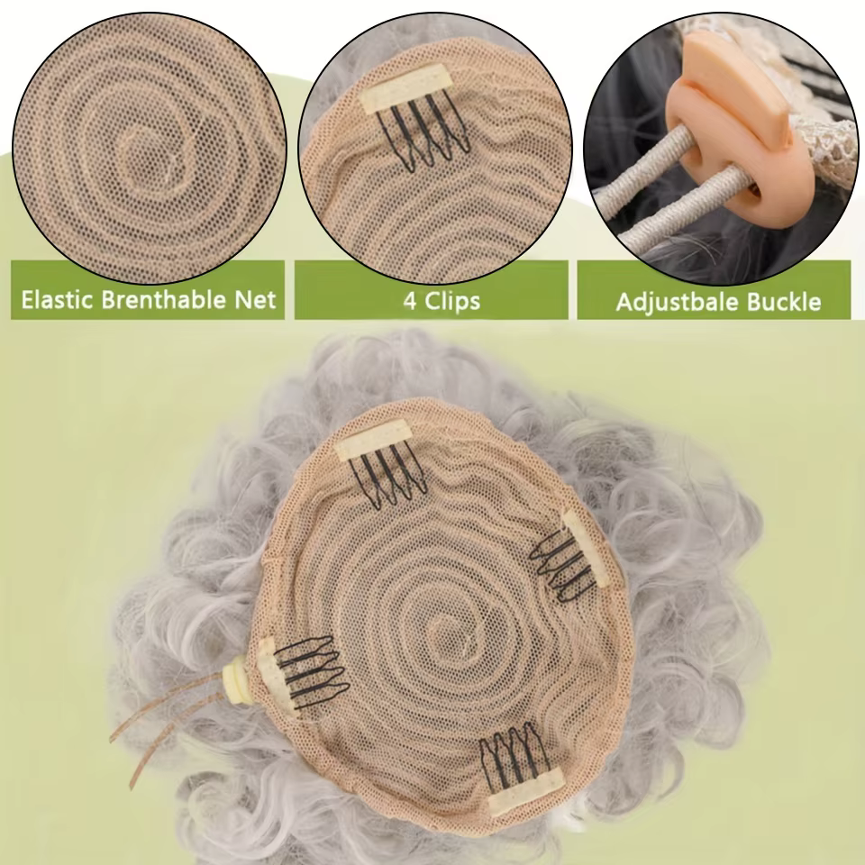 Chignons synthétiques bouclés à cordon