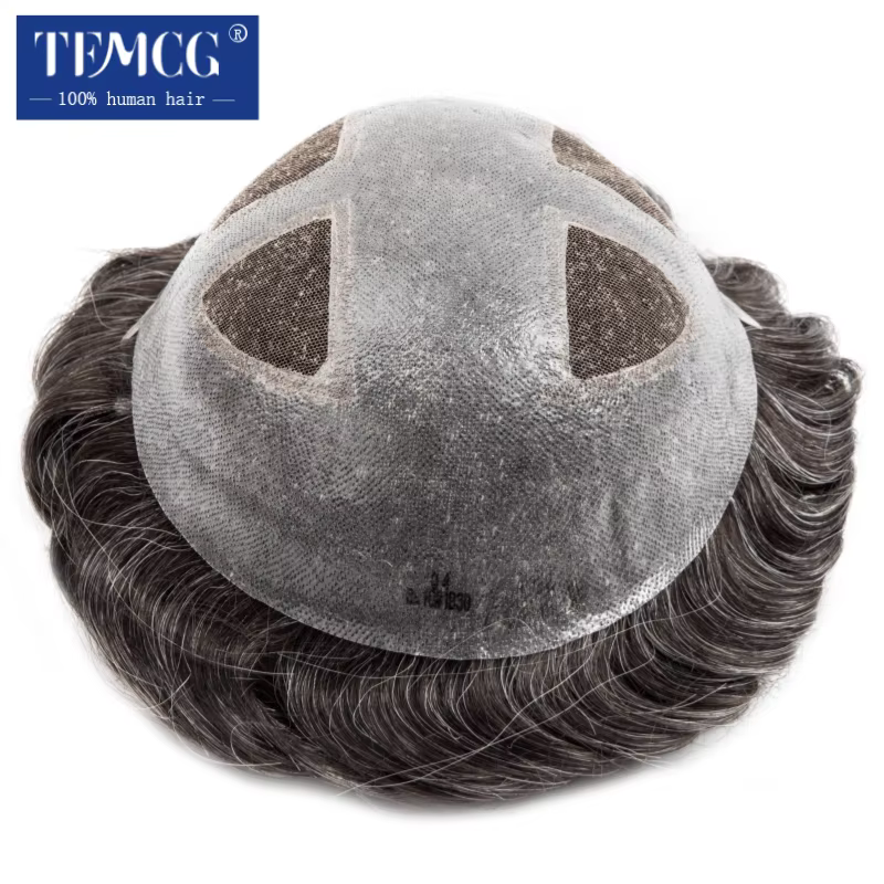 Perruque toupet pour hommes