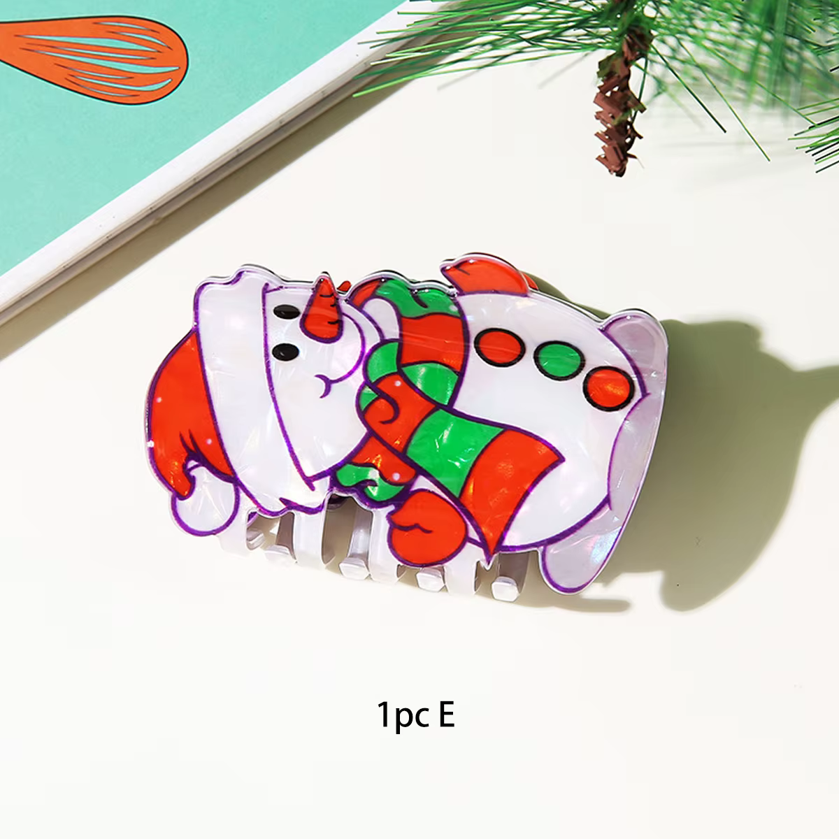 Pince à gratter bonhomme de neige de noël