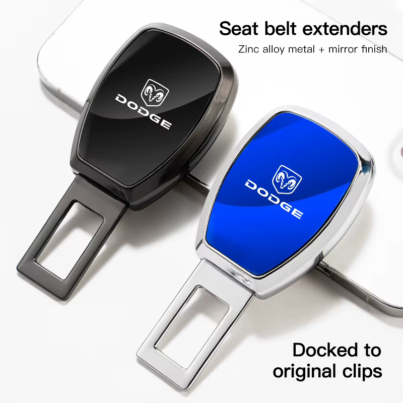 Prise d'extension de ceinture de sécurité de voiture, Clip d'extension en alliage de Zinc pour Dodge Challenger Charger Journey Ram Durango SRT Dart Journey Avenger