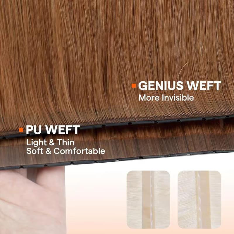 Pleine brillance 100 grammes papillon trame Extensions de cheveux