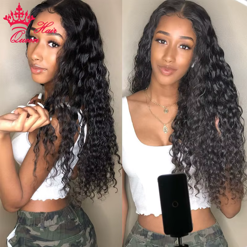 HD Lace Water Wave 13x6 5x5 6x6 Wig Raw Human Hair Wigs Pre Plucked Natural Hairline Melt Skin
