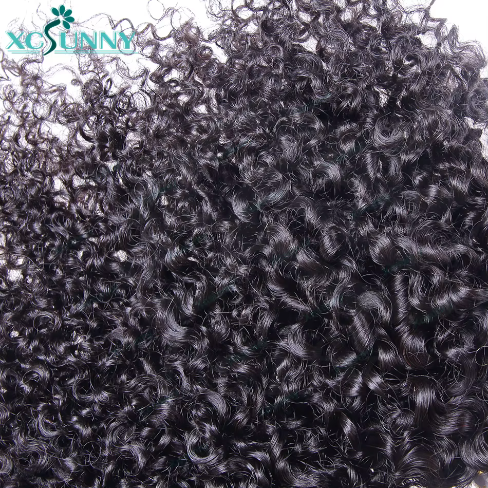 Bundles Kinky Curly Extensions de Cheveux Humains pour Femmes Noires