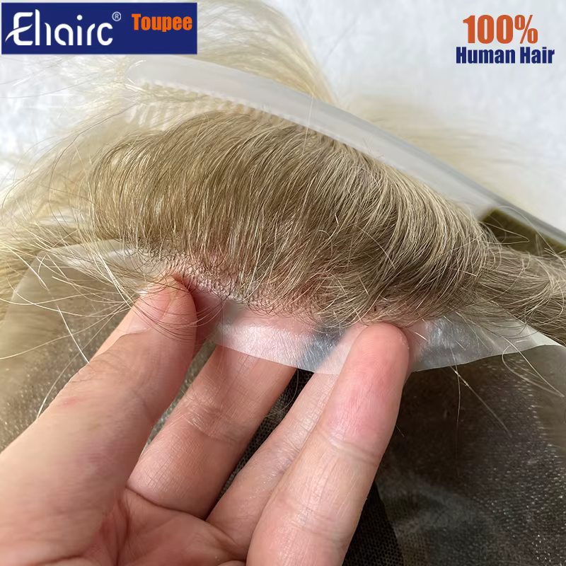 Perruque de prothèse capillaire pour homme