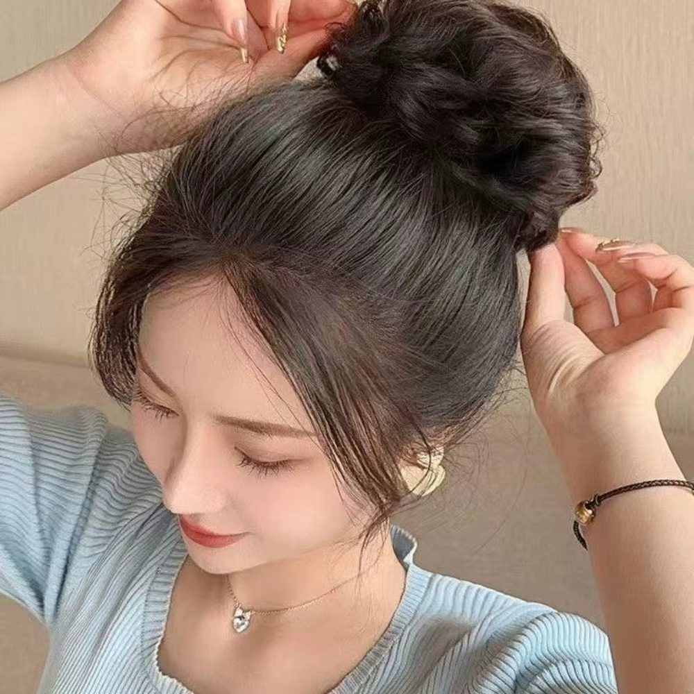 Chignon synthétique en désordre