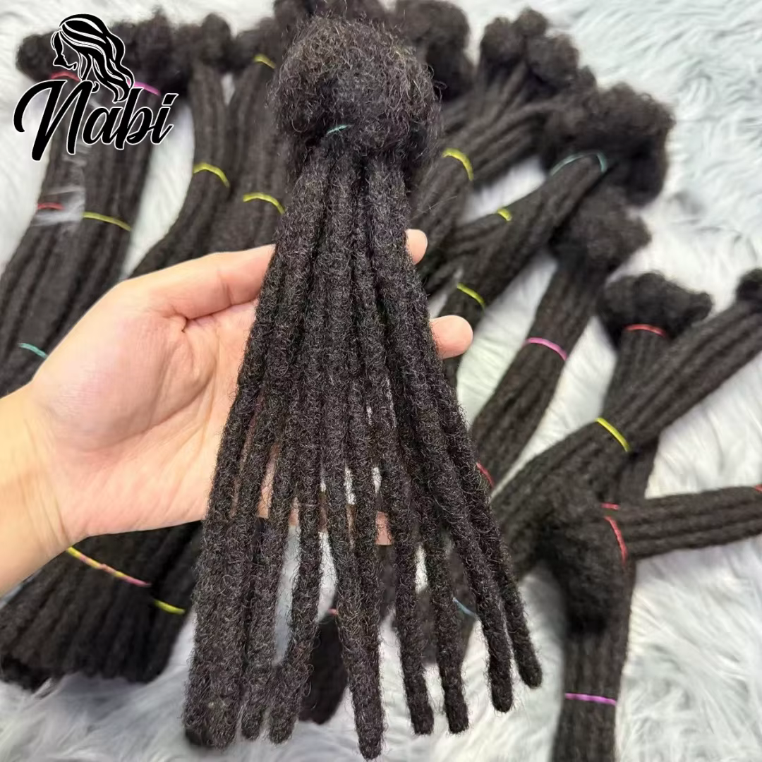 Extensions de dreadlocks Nabi Regular Locs en cheveux humains naturels