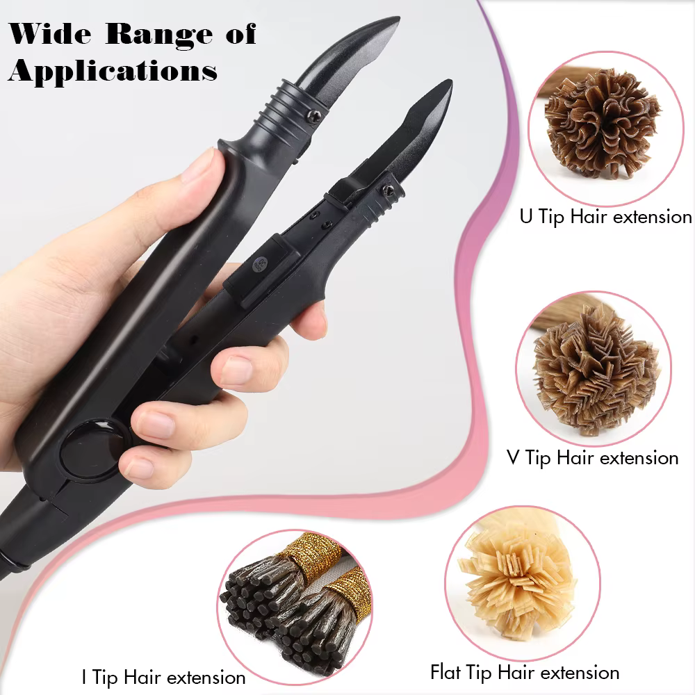 ARLANY Kit de fer à extensions de cheveux Fusion à température réglable