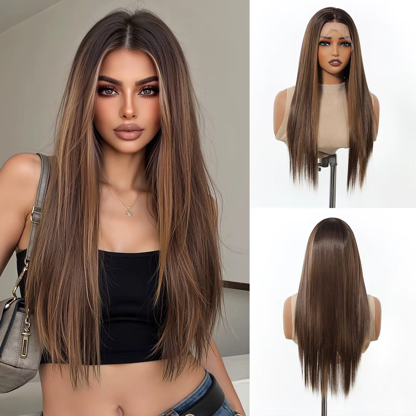 Perruque Lace Front HD Topshe 30 pouces 13x6