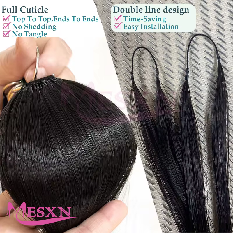 Extensions de cheveux MESXN à double ligne