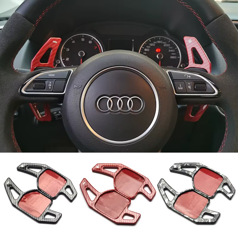 Extension de changement de vitesse pour volant Audi, accessoires Audi A3 S3 RS3 S4 A4 A5 S5 A6 S6 RS6 7 A7 S7 A8 S8 Q5 Q7 TT TTS