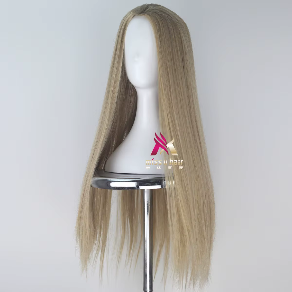 Halloween hommes Thranduil cosplay perruque roi d'elfe cheveux blonds longs et raides elfe roi Lee Pace
