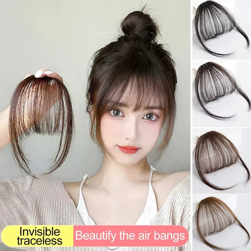 Faux Air frange cheveux Extension à clips