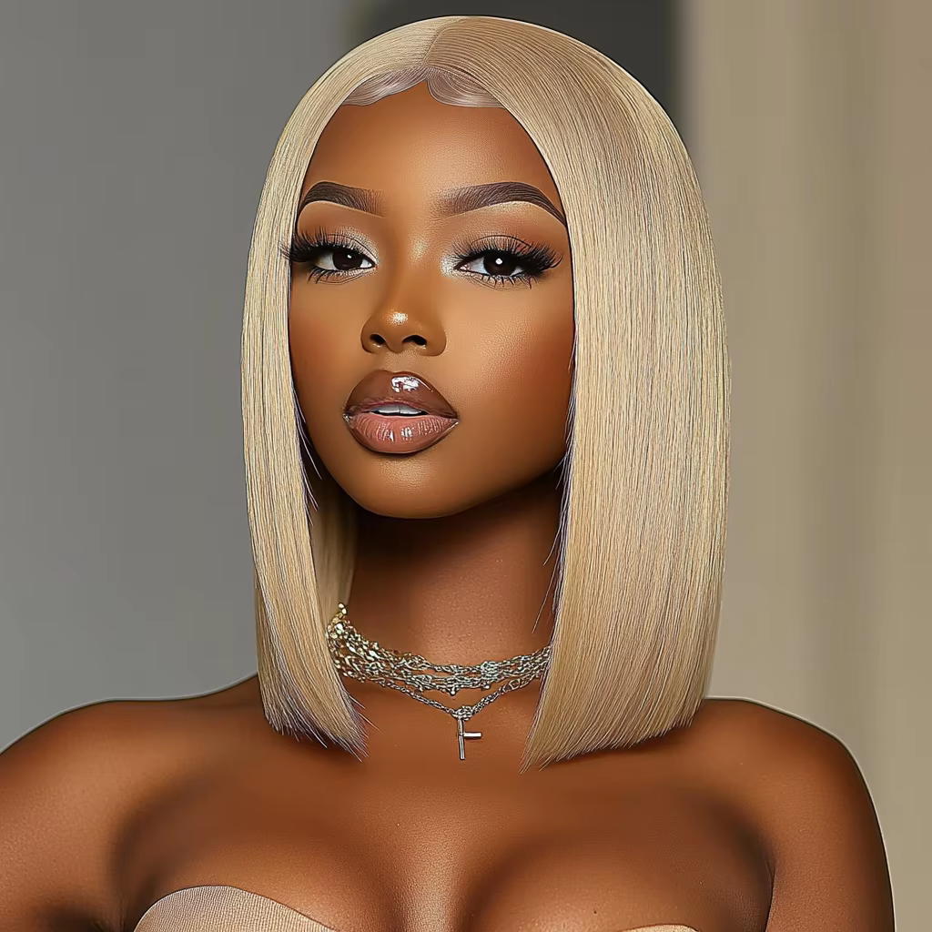 613 perruques de cheveux humains blonds pour les femmes 13x6x1