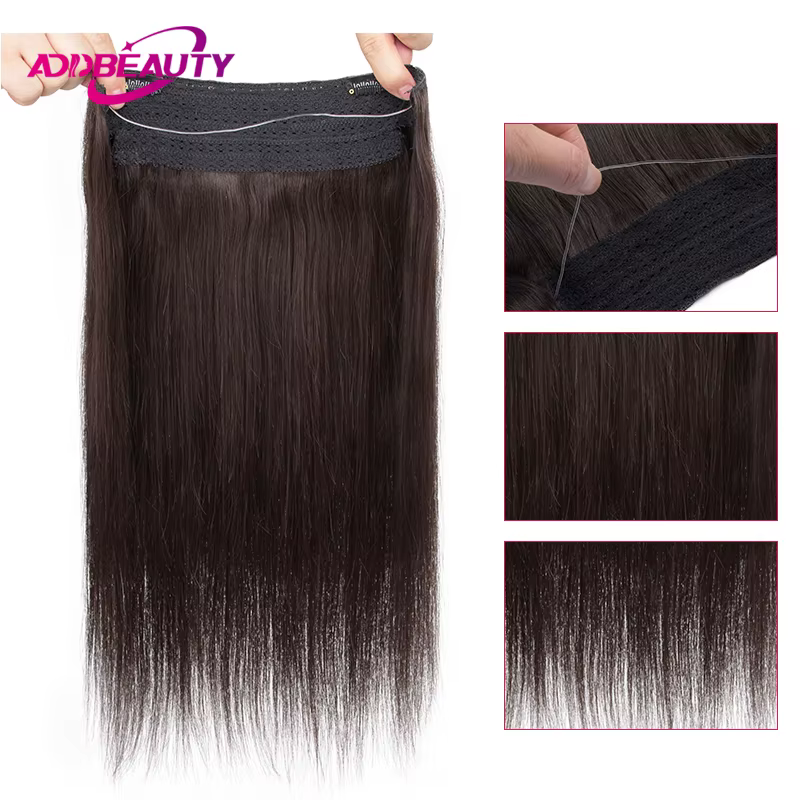 Extensions de cheveux Halo lisses à clipser