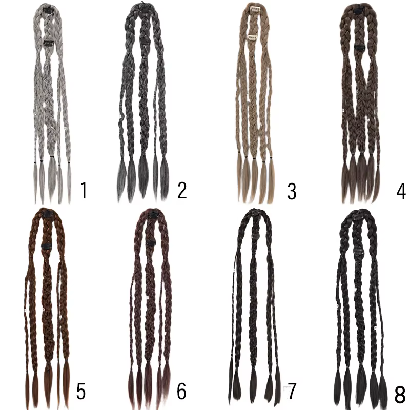 Extensions de cheveux tressés synthétiques pour hommes