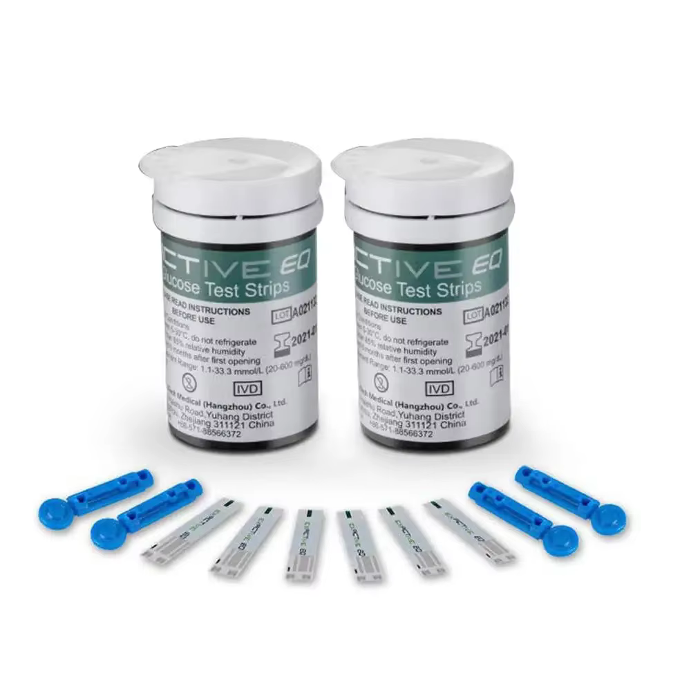 Exactive Eq 50pcs Bandelettes de Test pour diabétiques Accessoires médicaux Soins de santé (Dernière période de validité)