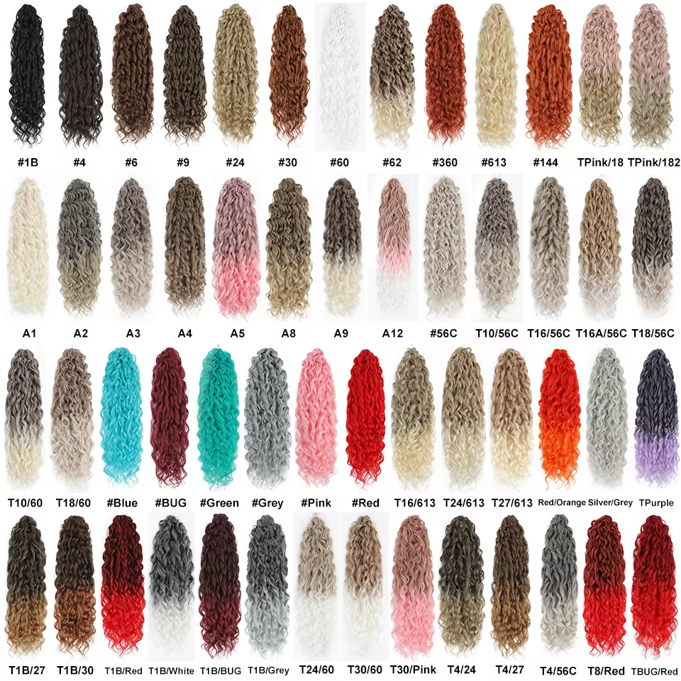 Jessica cheveux synthétiques vague profonde torsion Crochet