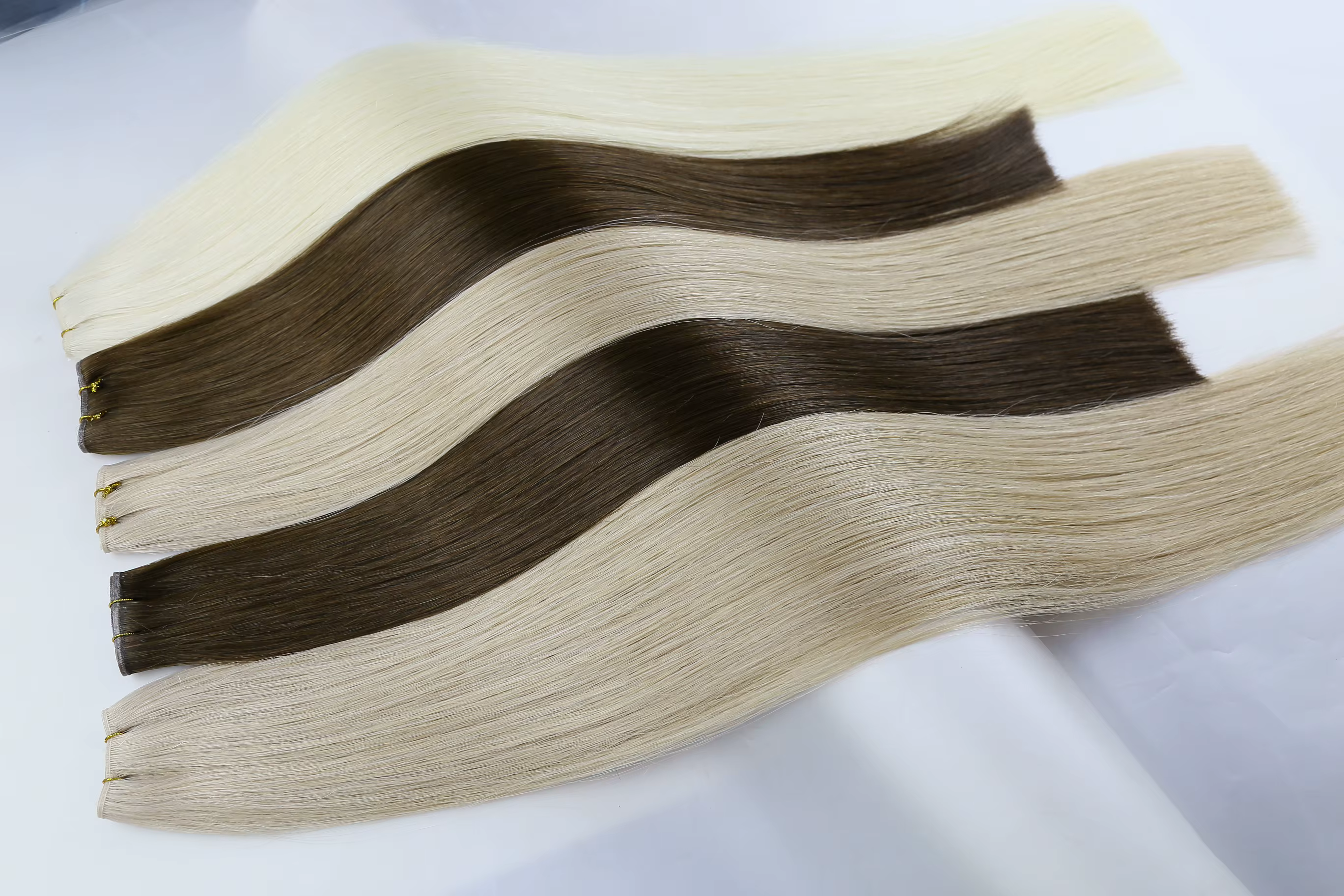 100% vierge Remy trame de cheveux humains 50g Extensions