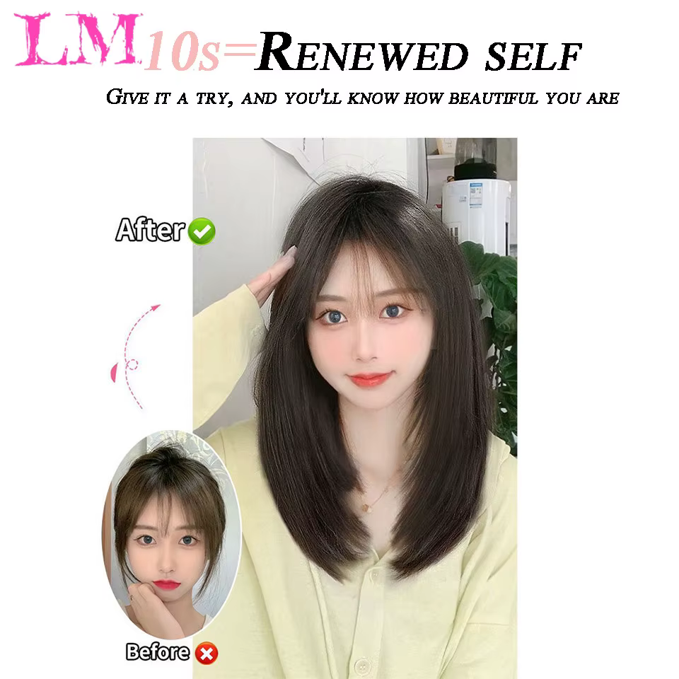 Extensions de Cheveux Synthétiques Longs et Lisses pour Femme