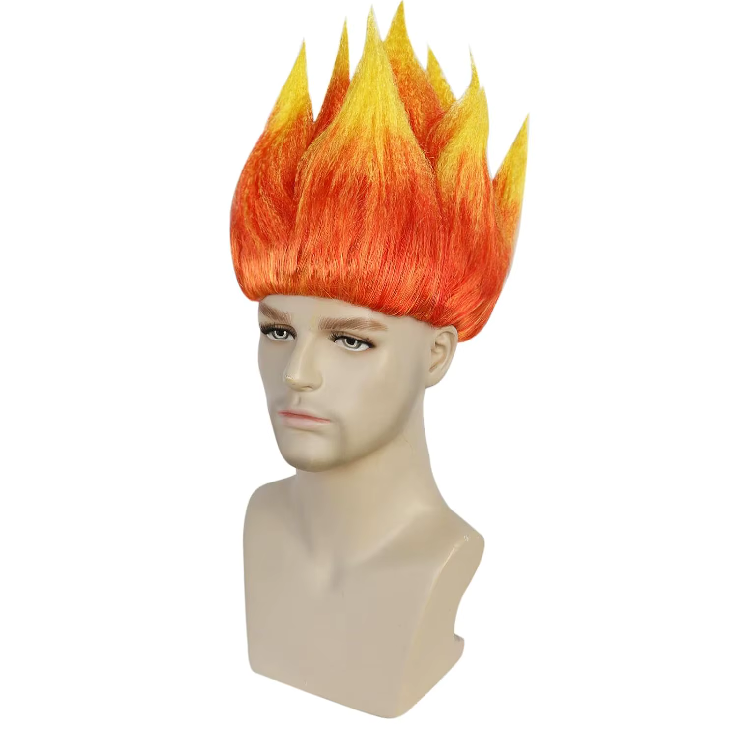 Anime Anger Flame Wig for Men