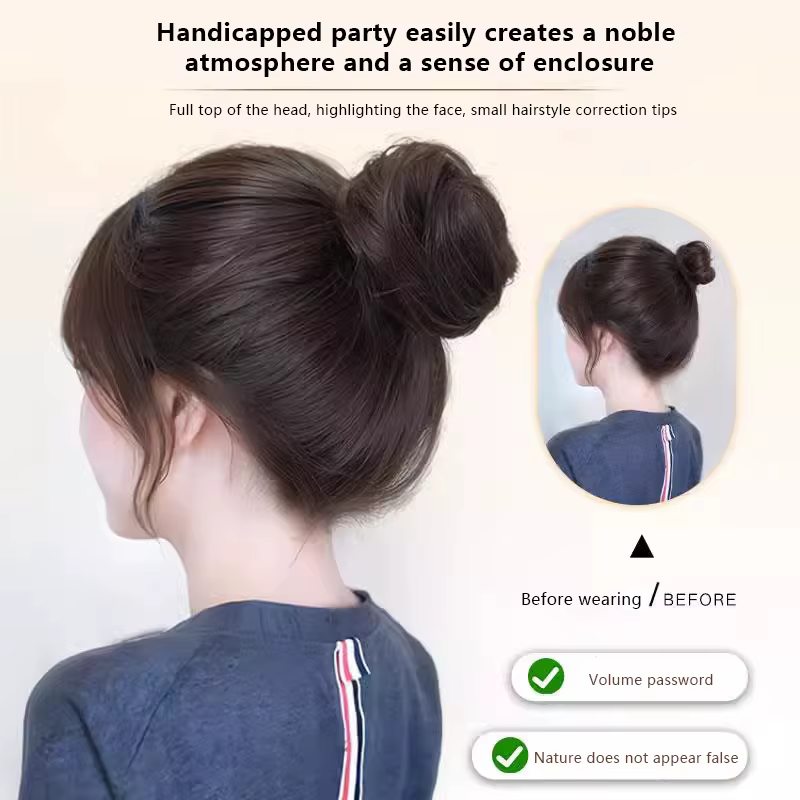 Chignon synthétique lisse à clipser
