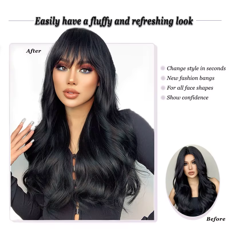LUPU Clip Style frange coupe ajustée