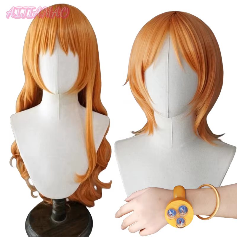 Perruque Anime Nami Cosplay pour Femme Adulte