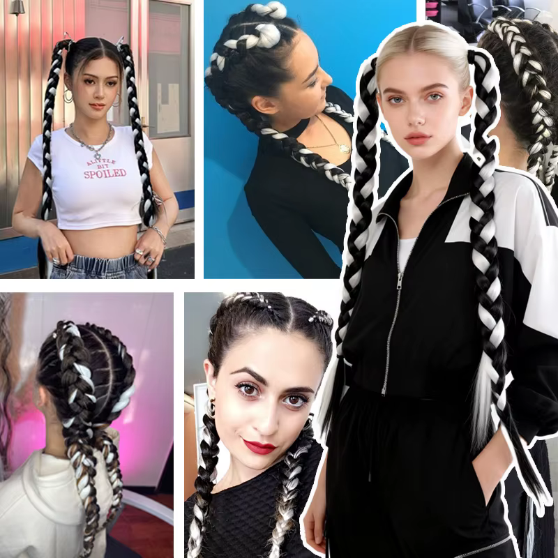 Extensions de cheveux tressés synthétiques