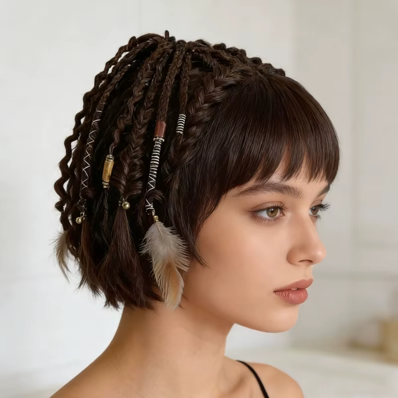 Extension cheveux queue cheval élastique