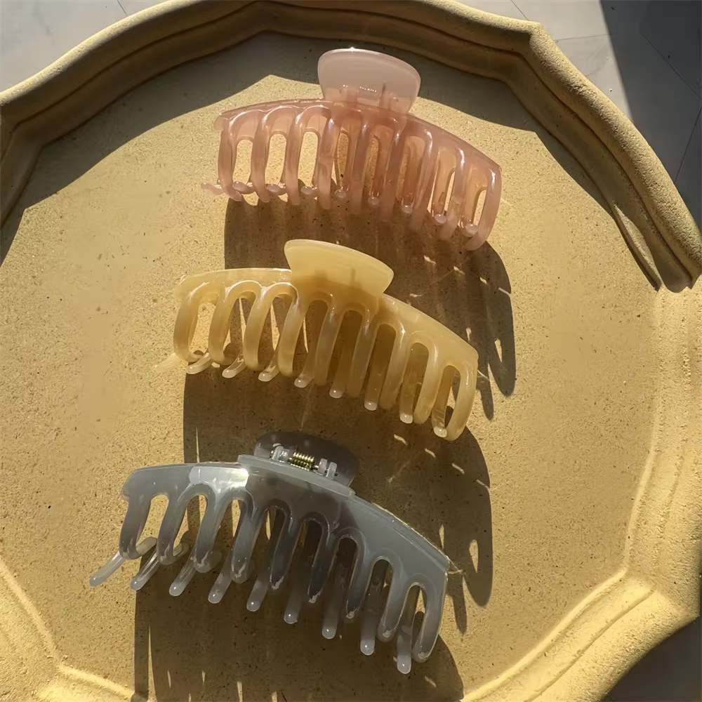 Pinces à cheveux coréennes en plastique pour femmes et filles