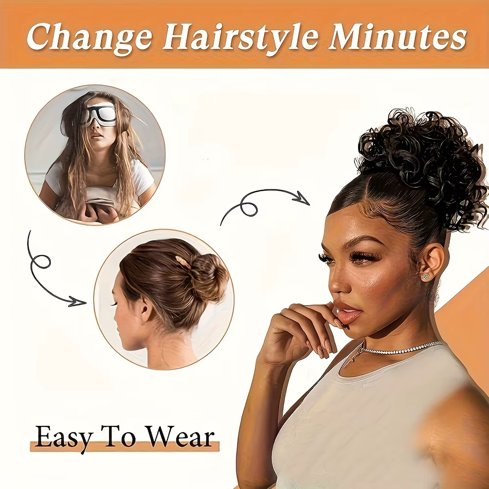 Perruque synthétique pour cheveux afro-américains