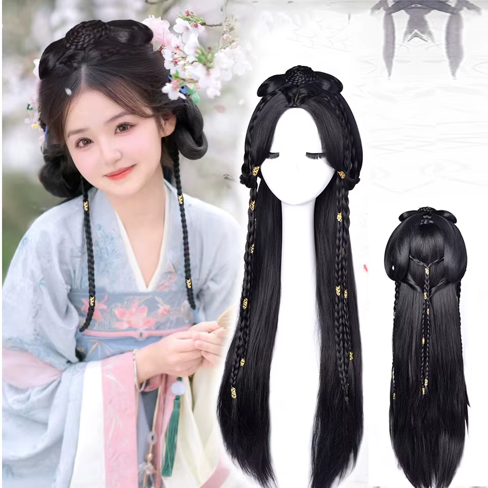 XIYUE – perruque synthétique longue et lisse pour constum chinois