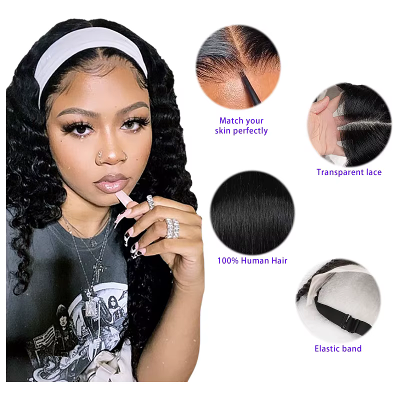 10 pouces 13x4 pouces dentelle avant tresse perruque noir Gele avant perruque 100% cheveux humains avec bébé cheveux perruque pour les femmes