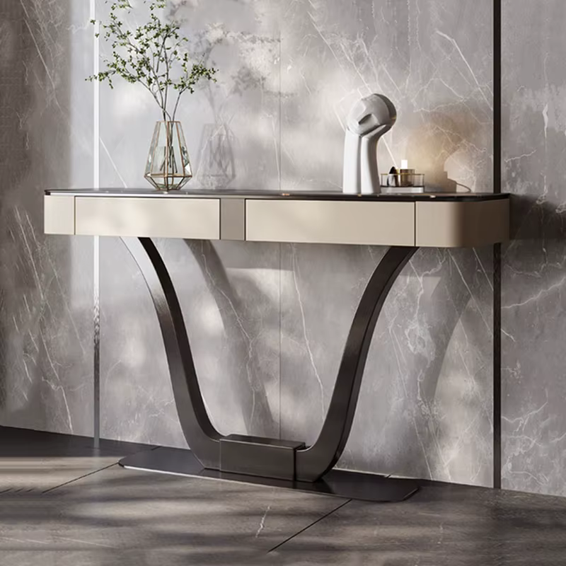 Table Console minimaliste moderne de luxe à la mode beauté Table Console nordique Design Hall d'entrée Woonkamer Tafel meubles