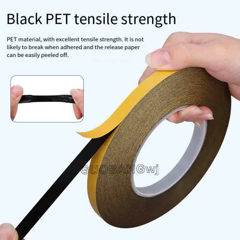 1 pièces 50M X 1-20mm Double face Super collant ruban d'extension de cheveux