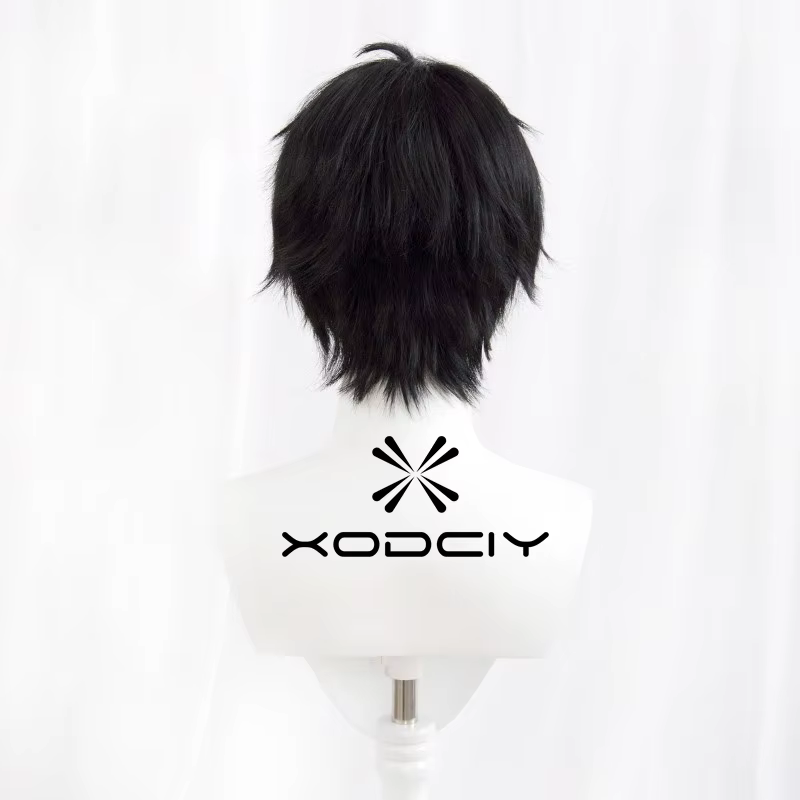 Perruque Cosplay Kirito Yuuki en Fiber de résistance à la chaleur