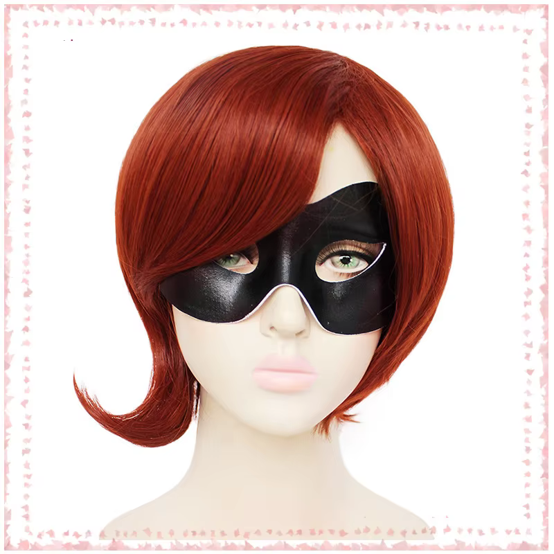Perruque de cosplay synthétique incroyable pour fille et lunettes